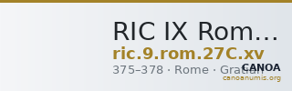 RIC IX Rome 27C: Subtype xv — CANOA