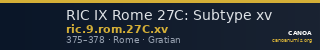 RIC IX Rome 27C: Subtype xv — CANOA