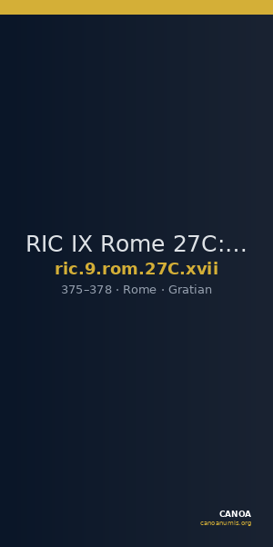 RIC IX Rome 27C: Subtype xvii — CANOA