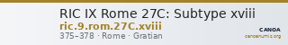 RIC IX Rome 27C: Subtype xviii — CANOA