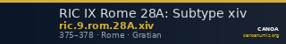 RIC IX Rome 28A: Subtype xiv — CANOA