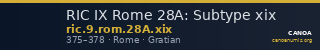 RIC IX Rome 28A: Subtype xix — CANOA
