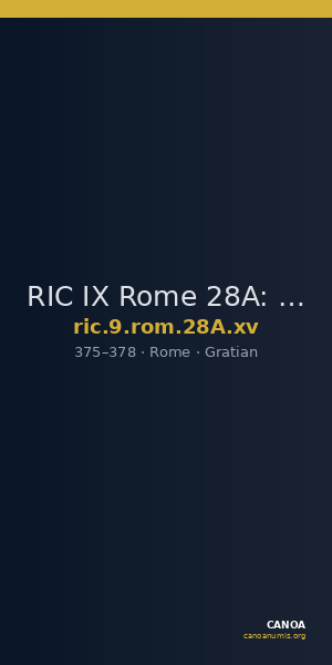 RIC IX Rome 28A: Subtype xv — CANOA