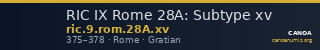 RIC IX Rome 28A: Subtype xv — CANOA