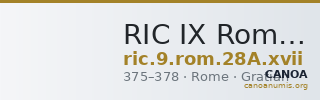RIC IX Rome 28A: Subtype xvii — CANOA