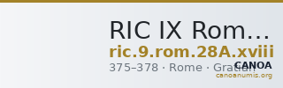 RIC IX Rome 28A: Subtype xviii — CANOA