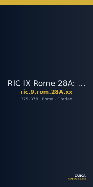 RIC IX Rome 28A: Subtype xx — CANOA