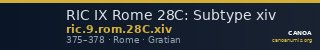 RIC IX Rome 28C: Subtype xiv — CANOA