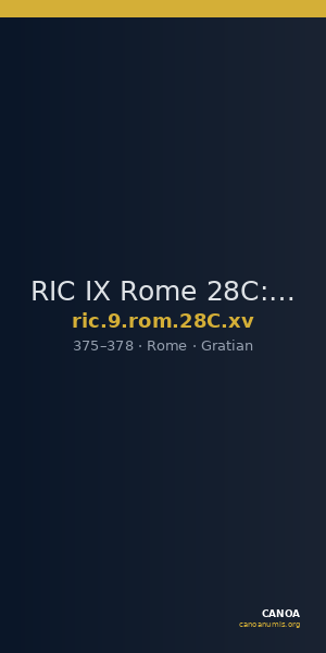 RIC IX Rome 28C: Subtype xv — CANOA
