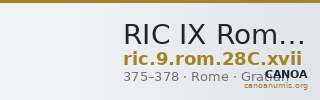RIC IX Rome 28C: Subtype xvii — CANOA