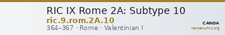 RIC IX Rome 2A: Subtype 10 — CANOA