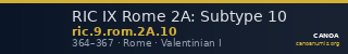 RIC IX Rome 2A: Subtype 10 — CANOA