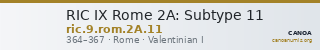 RIC IX Rome 2A: Subtype 11 — CANOA