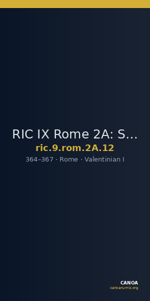 RIC IX Rome 2A: Subtype 12 — CANOA
