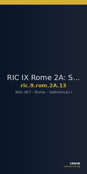 RIC IX Rome 2A: Subtype 13 — CANOA