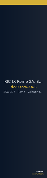 RIC IX Rome 2A: Subtype 6 — CANOA
