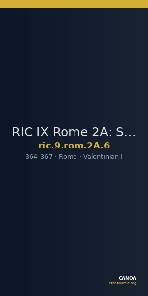 RIC IX Rome 2A: Subtype 6 — CANOA