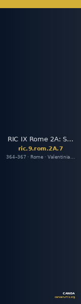 RIC IX Rome 2A: Subtype 7 — CANOA