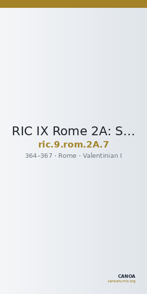 RIC IX Rome 2A: Subtype 7 — CANOA