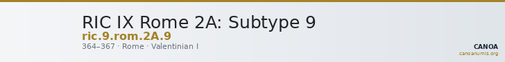 RIC IX Rome 2A: Subtype 9 — CANOA
