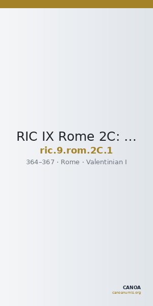RIC IX Rome 2C: Subtype 1 — CANOA