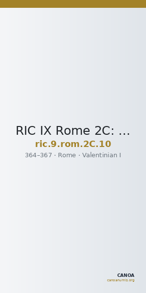 RIC IX Rome 2C: Subtype 10 — CANOA
