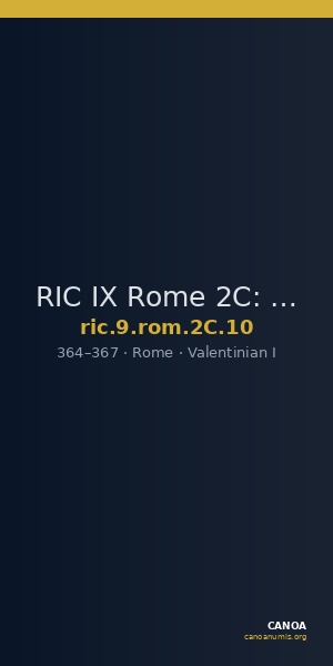 RIC IX Rome 2C: Subtype 10 — CANOA