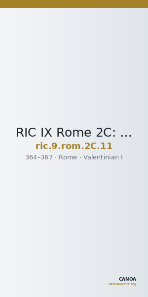 RIC IX Rome 2C: Subtype 11 — CANOA