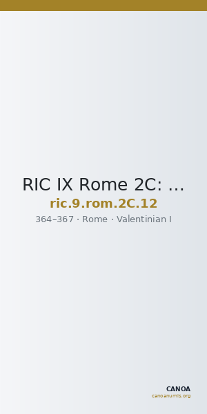 RIC IX Rome 2C: Subtype 12 — CANOA