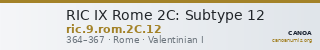 RIC IX Rome 2C: Subtype 12 — CANOA