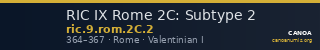 RIC IX Rome 2C: Subtype 2 — CANOA