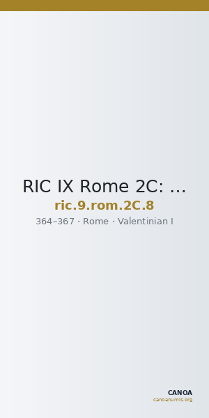 RIC IX Rome 2C: Subtype 8 — CANOA