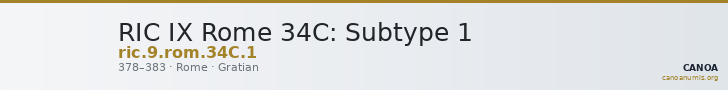 RIC IX Rome 34C: Subtype 1 — CANOA