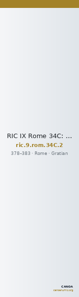 RIC IX Rome 34C: Subtype 2 — CANOA