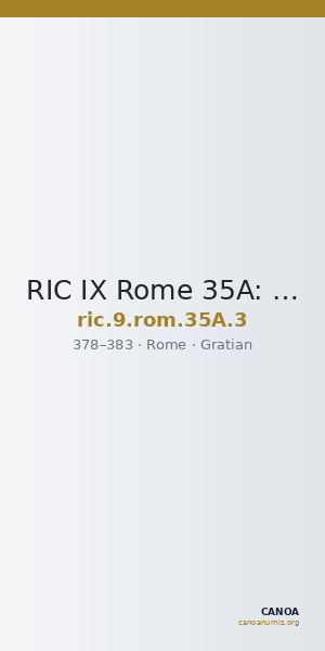 RIC IX Rome 35A: Subtype 3 — CANOA