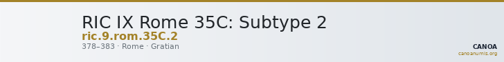 RIC IX Rome 35C: Subtype 2 — CANOA