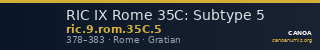 RIC IX Rome 35C: Subtype 5 — CANOA
