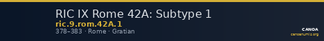 RIC IX Rome 42A: Subtype 1 — CANOA