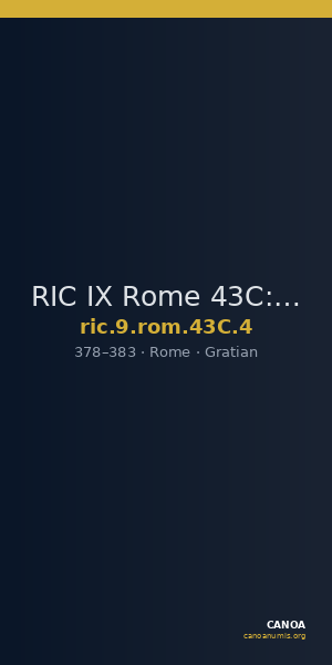 RIC IX Rome 43C: Subtype 4 — CANOA