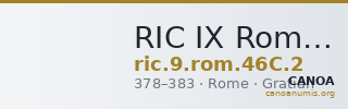 RIC IX Rome 46C: Subtype 2 — CANOA