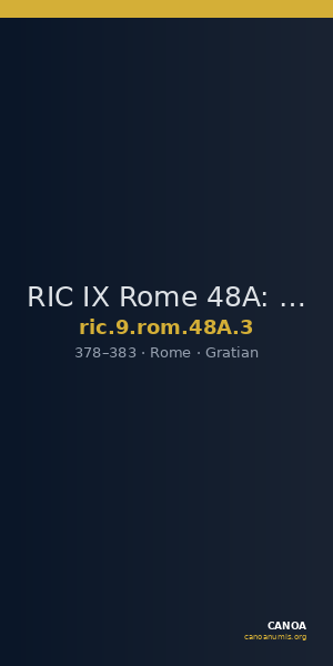 RIC IX Rome 48A: Subtype 3 — CANOA