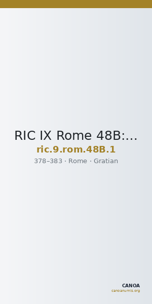 RIC IX Rome 48B: Subtype 1 — CANOA