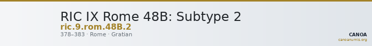 RIC IX Rome 48B: Subtype 2 — CANOA