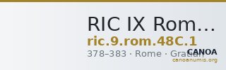 RIC IX Rome 48C: Subtype 1 — CANOA
