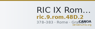 RIC IX Rome 48D: Subtype 2 — CANOA