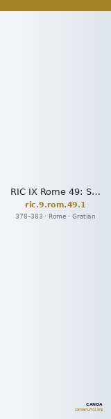 RIC IX Rome 49: Subtype 1 — CANOA
