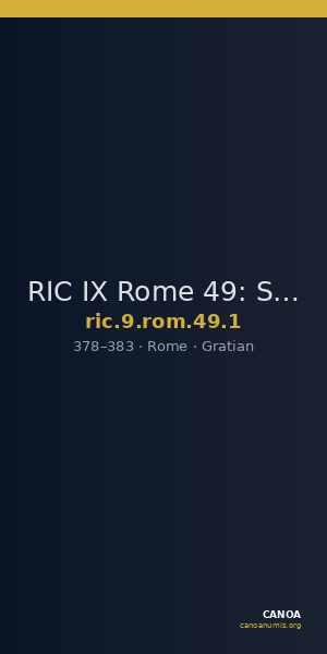 RIC IX Rome 49: Subtype 1 — CANOA