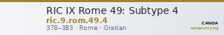 RIC IX Rome 49: Subtype 4 — CANOA