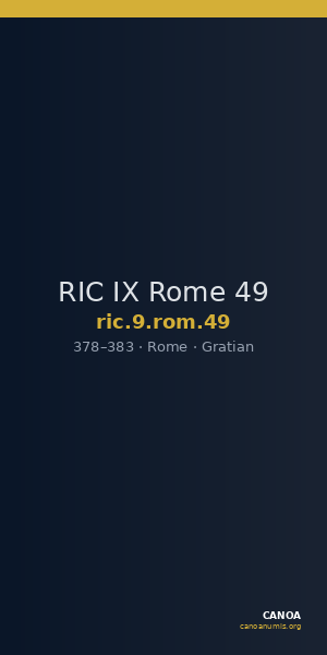 RIC IX Rome 49 — CANOA