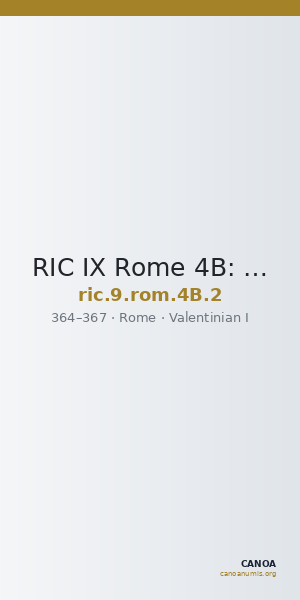 RIC IX Rome 4B: Subtype 2 — CANOA